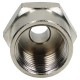 Threaded reduction connector, nipple reduction, G1/4 GZ - G 1/2 GW, nickel-plated brass