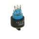 Rotary switch with green backlight LAS1-AWY-22X/33/G/12V AC/DC