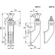 Side guide holder bracket SPF.V-12 - for axial adjustment, technopolymer