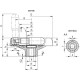 Tvirtas rankinis ratas VDT.125+IR A-12-K - besisukanti rankena, sulankstoma