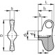 Wing nut EWNM-SST-55-M10 - threaded hole, blind hole