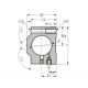 Double aluminum linear bearing housing SBT30 AS