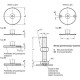 Pasukama kojelė GN 40-40-M8-40-B0-S – Pasukama pėdelė