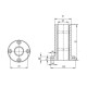 Linear bearing with flange DryLin R FJUMT-01-30 IGUS