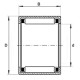 Adatinis ritininis guolis NA 4912 QL 60x85x25