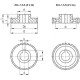 Gear wheel ZCL-1.5-40-A20-K - module 1.5, hub with through hole and keyway