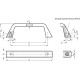 Užstato rankena GN 728-120-A-SR – aliuminio pilka