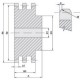 Chain wheel without hub 06B-3 (3/8) z24