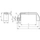 M.443/140-EH-6 holder - polyamide, through holes for cylindrical head screws