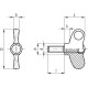 Wing nut EWN.40 SST-p-M6x20 -C4 - threaded pin made of stainless steel yellow