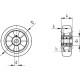 125 mm guminis ratas, keliamoji galia 230 kg RE.G2-125-RSL