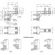 Pressing jaw holder GN 868.1-42-R - for pneumatic clamps