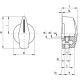 Rankenėlė su indikatoriumi MI.204/45 B-6 - duroplast