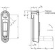 Crank with revolving handle, foldable GN 472.5-80-B10-SR - aluminum, with stainless steel folding mechanism gray