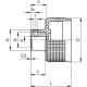 Knurled knob for rotation indicator MBT.80-GXX2 A-10 - for indicator with gravity drive