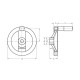 Multi-spoke handwheel GN 324-160-K16-R - handwheel with revolving handle