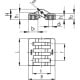 CFAX.49 B-M5 hinge - inserts with threaded hole