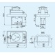 Electromagnetic switch with safety mushroom 230V DZ-06-2A