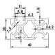 Aluminum profile V-SLOT 20x40 - 1000mm