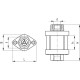 Sight glass Flow indicator HVF.92-1/2 - brass hubs