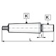 Mandrel for handles MK2.L106.B12