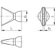 FHN.1/2-P50 antgalis – antgalis su stačiakampe skyle