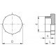 TX.1/4 plug - without sealing ring