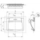 Cassette holder with seal EPR.120-PF-IP-C1 - snap-in mounting, black technopolymer