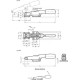 Horizontal pusher GN 850.1-500-TG-NI - stainless steel