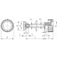 Griovelio rankenėlė su pėdele BT.40-SST-p-M10x35-SV40 - technopolimeras