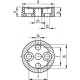 Positioning ring RDB.32-60-F - front mounting, holes for cylindrical head screws