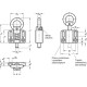 Indeksavimo kaištis GN 722.6-16-30-A-SW – juodas plienas