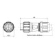 Electrical connector TS11CP04 3A/125V