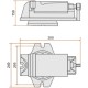 Tilting rocker machine vice 100 mm