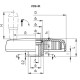 Tvirtas rankinis ratas VDS.200+IR-A8-K – besisukanti rankena, sulankstoma