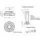 Pressure foot DIN 6311-25-S - for din 6332 set screws, din 6304 / din 6306 pin screws