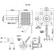 Žingsninis variklis su strypu 42BYGH3002 - 0.62Nm 1.5A, T8x4 300mm