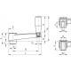 MT.160 crank - with revolving handle, reamed hub