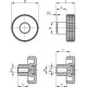 Riektuota rankenėlė MBT.30 B-6-C17 žalia