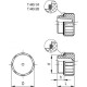 T.440-1 plug - technopolymer, operating temperature up to 100C