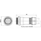 Electrical connector TS29RS08 25A/500V