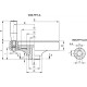 Solid handwheel VDN.50 FP+I-A10-K - with revolving handle, reamed hub