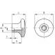 Rutulinė rankenėlė I.150/30-M8 – duroplast