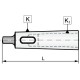 Reduction sleeve 1751-MK2 on MK1 BISON-BIAL