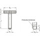 Knurled set screw GN 653.10-M6-12-NI-MS - stainless steel