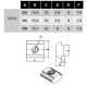 M5 slotted nut for OB30 profiles