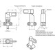 Indexing pin with lever GN 612.9-12-12-20-SW - with mounting flange / black zinc die-cast body