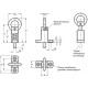 Indeksavimo kaištis GN 722.5-8-20-A-ZB – cinkuotas plienas