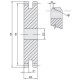 Grandininis ratas be stebulės 05B-2 (8 mm) z14