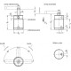 Rotary clamp GN 876-25-14-LN - pneumatic, threaded body